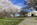 Creative spring vista of the poignant outdoor Memorial Amphitheater at Arlington National Cemetery, Virginia
