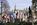 View of the norther-side of Parliament Square including the European nations flags encircling the sqaure on VE Day 2015, London, England
