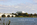 River view from the Mount Vernon Trail including Arlington Memorial Bridge spanning the Potomac River and the Abraham Lincoln Memorial behind 