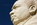 Close-up of the sculpted stern expression of Dr. King, Martin Luther King statue, African-American memorial, National Mall, Washington DC