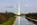 A view of Washington DC, taking in the Washington Monument and reflection on the surface of the Reflecting Pool as viewed from the Lincoln Memorial