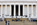 Terraced steps scene featuring the ceremonial approach up towards the opening into the Lincoln Memorial interior, National Mall, Washington DC