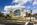 View of the contemporary exterior of the United States of Peace Institute Headquarters located on the northwest corner of the National Mall, Constitution Avenue, Washington DC