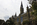 Late summer scene from Georgetown University featuring the imposing Gothic Revival and Romanesque facade of the Healy Building including the bronze statue of John Carroll, Georgetown, Washington DC