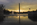 A daybreak scene from America's Front Yard, featuring the National World War II Memorial and Washington Monument