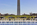 A scene from the World War II Memorial plaza, featuring the Rainbow Pool and the bottom-half of America's national monument, Washington DC