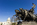 Unique view of the "Artillery Group", part of a series of American Civil War statues at the Ulysses Grant Memorial including the US Capitol Building behind, The Hill, Washington DC