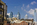 Streetview scene from Philadelphia featuring the Center City skyline including Liberty Place, Comcast Center, BNY Mellon Center & William Penn Statue crowning City Hall 