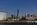 New York City Lower Manhattan skyline scene featuring the One world Trade Center skyscraper, Hudson River Waterfront Walk, New Jersey