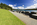 Scenic view from the grounds of the Plas Newydd Country House & Estate including the sea wall and carronades with the Menai Strait behind, Llanddaniel Fab, Anglesey, Gwynedd