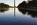 Unique late fall scene from the Reflecting Pool, featuring the Washington Monument and Elm Walk, National Mall, Washington DC