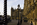Old Palace Yard scene featuring the honey coloured Gothic edifice of the Palace of Westminster including the Richard the Lionheart Statue, Great College Street, London, England 