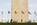 View of the tourist crowds gathering around the base of the Washington Monument at dayset, the Mall, DC