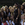 Group photo of the Miss America 2015 national finalists outside the north gates of the White House on Pennsylvania Avenue featuring Miss America 2014, Nina Davuluri, Washington DC