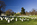 One of the views of Arlington National Cemetery, featuring Arlington House and simple marble headstones, Virginia