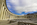 Springtime view from the outdoor amphitheater featuring the elliptical shape, seating area and outer perimeter colonnade, Arlington National Cemetery, Virginia