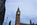 Elizabeth Tower edifice beginning to illuminate at dayset, Westminster, London, England