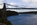 North Wales Coastal Path viewpoint onto the Menai Suspension Bridge & Menai Strait below, Grade I Listed Building, Gwynedd