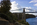 Mainland vantage point featuring a view of the North Wales side of the Menai Suspension Bridge, World Heritage Site, Gwynedd