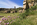 Beautiful springtime scene from Porth Wen Brickworks featuring the remains of beehive kilns and the crushing house, Scheduled Monument, Porthwen, Anglesey, Gwynedd