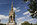 South Kensington scene featuring the Prince Consort National Memorial including the exquisitely decorated and designed canopy and spire housing the gilded bronze statue of Prince Albert